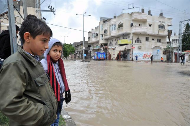 Inundaciones en la Franja de Gaza