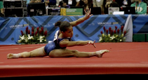 La gimnasta venezolana Jessica López
