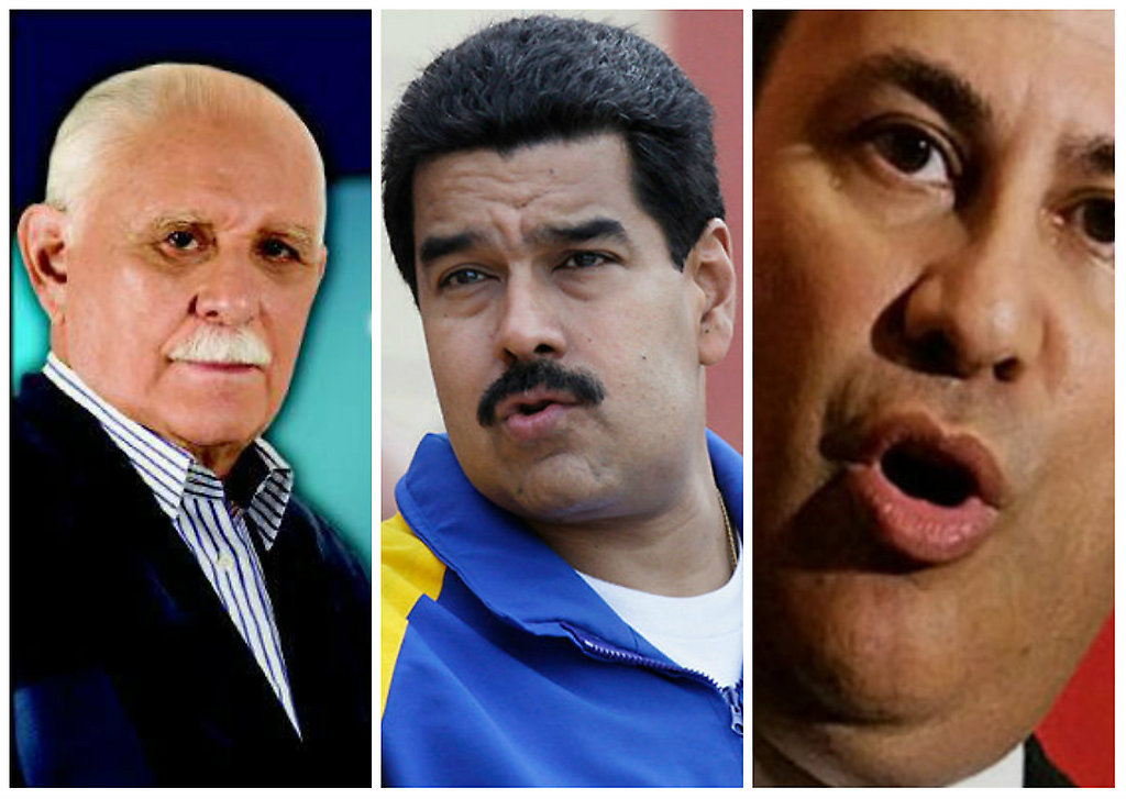 José Vicente Rangel, Nicolás Maduro y Roger Noriega