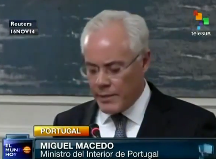 El exministro del Interior de Portugal Miguel Macedo