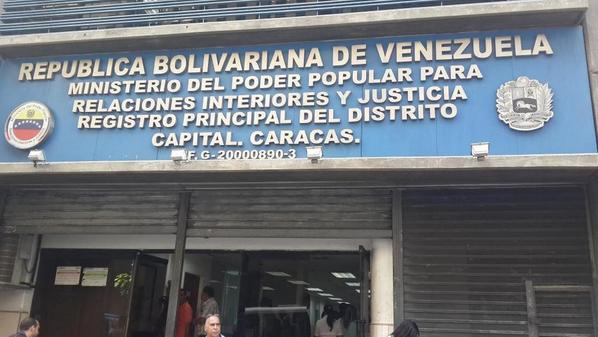 Oficina del Registro Principal en Caracas, punto de muchas de las quejas de usurios por colas excesivas.