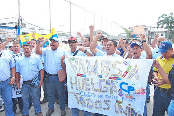 Trabajadores de Colgate-Palmolive marcharon en Valencia