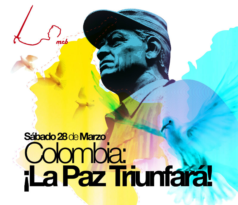 Afiche foro sobre Colombia