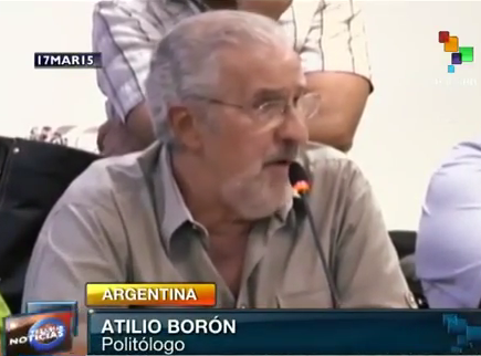 Atilio Borón, politólogo y sociólogo argentino.
