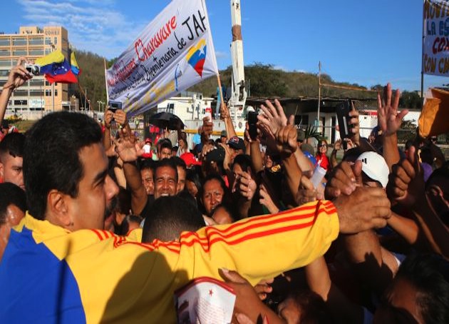 Maduro en Charallave, durante la inauguración del Mega Bicentenario