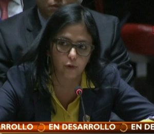 La ministra del Poder Popular para las Relacionas Exteriores, Delcy Rodíguez.