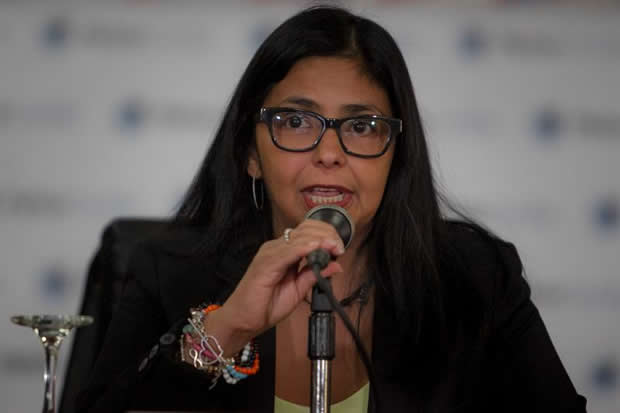 La ministra del Poder Popular para las Relacionas Exteriores, Delcy Rodríguez.