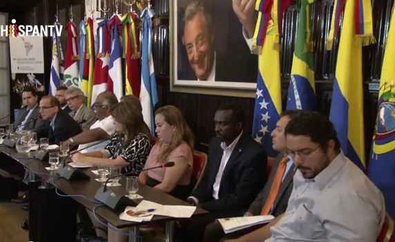 Los embajadores del Alianza Bolivariana de los Pueblos de Nuestra América (ALBA) y la Unión de Naciones Suramericanas (Unasur), en Argentina.