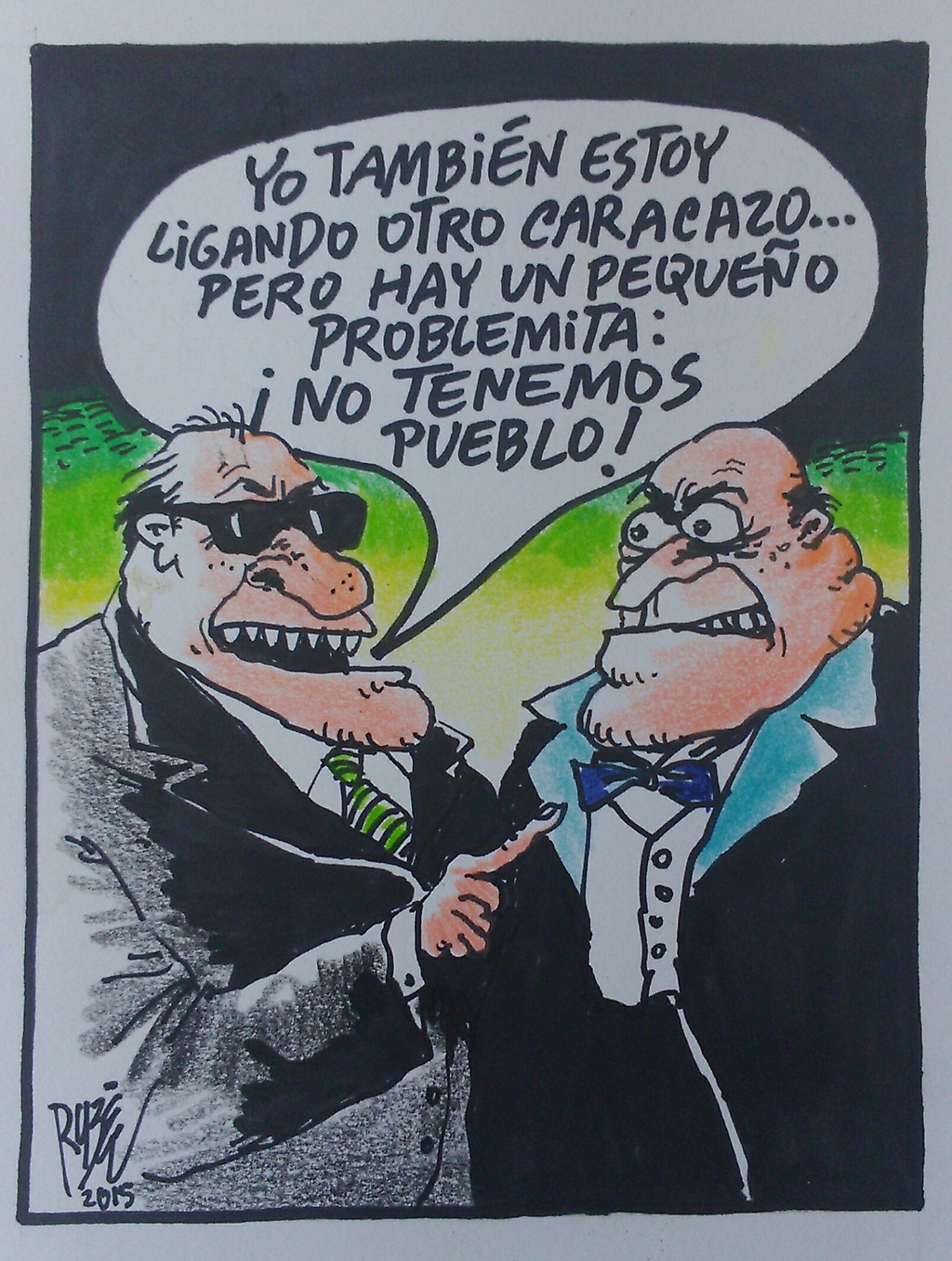 Caricatura de RUBEN... Una oposición sin pueblo!