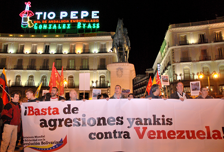 los madrileños se movilizaron en solidaridad con Venezuela