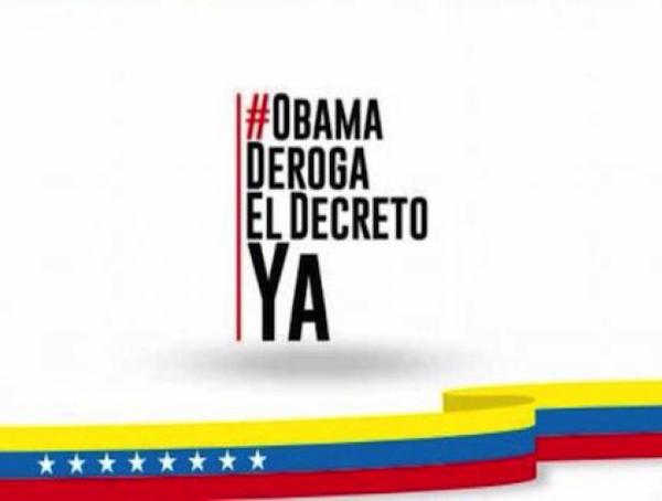 Campaña venezolana #ObamaDerogaElDecretoYA