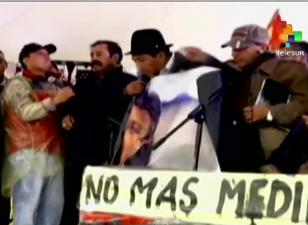 Dirigentes opositores al gobierno de Rafael Correa.