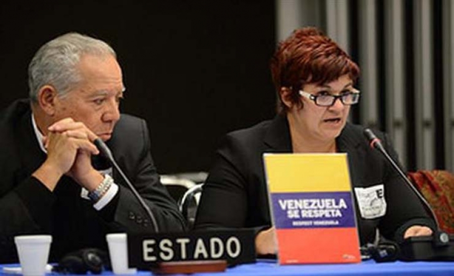 Díaz y Saltrón una audiencia de la Comisión Interamericana de Derechos Humanos (CIDH)
