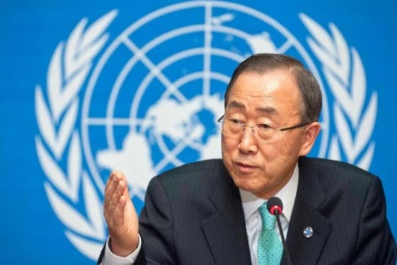 El secretario general Ban Ki-moon