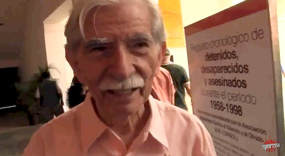 Julio Escalona desde el Cuartel San Carlos dió una clase magistral de historia sobre la Venezuela de los 60S