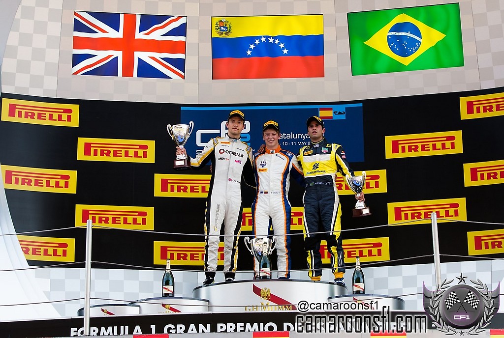Jhonny Amadeus Cecotto dejando en lo más alto a Venezuela tras su espectacular victoria en el Gran Premio de España en 2014, donde remontó 16 puestos.