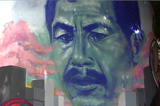 Nuevo mural, en Unearte dedicado al cacique revolucionario Sabino Romero