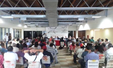 Vista parcial de la asistencia al evento por la Auditoría Ciudadana