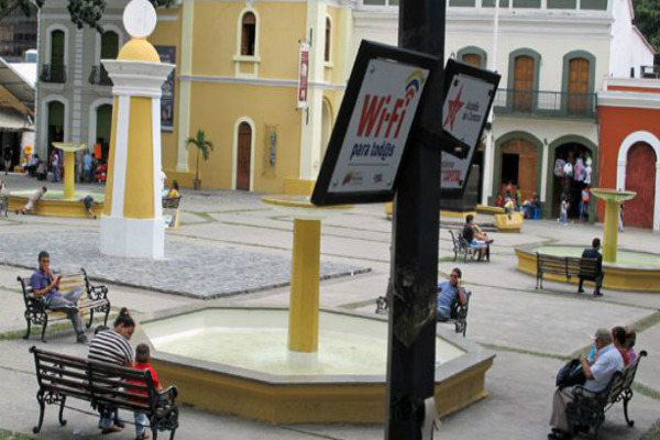 Wifi gratuito en plazas de Venezuela