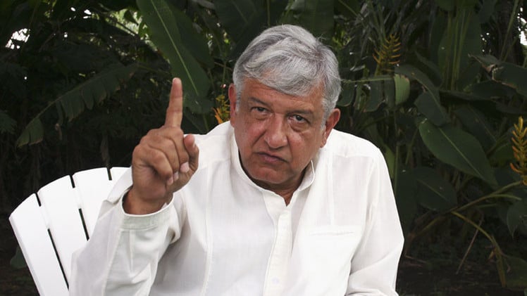 El líder opositor mexicano, Andrés Manuel López Obrador