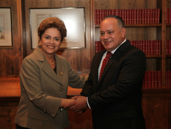 Dilma Rouseff recibió a Diosdado Cabello