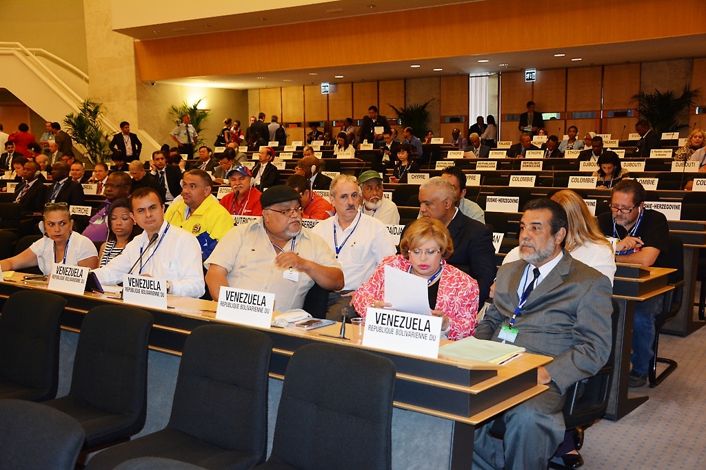 Delegación venezolana en la conferencia de la OIT