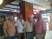 Miembros de la dirección regional del PCV Henry Alvarado, Fernando Torbello, Jesús Aguirre y Oscar López se solidarizaron con los detenidos