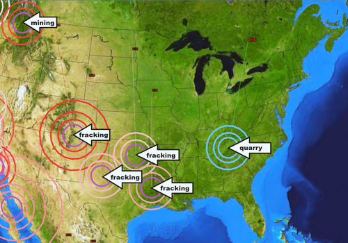 Algunos sismos asociados al fraking en EE:UU