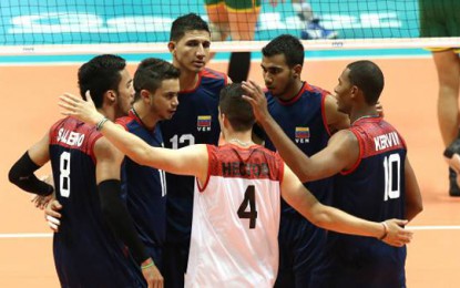 La selección venezolana masculina de voleibol ganó ayer 3 sets por 2 a su similar de Kazajistán