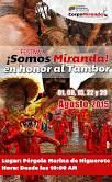 Afiche del "Festival ¡Somos Miranda! en homenaje al Tambor"