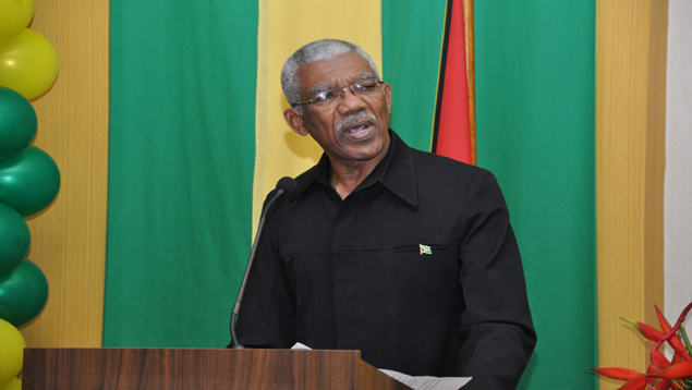 El presidente de Guyana, David Granger