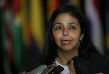 La canciller de la República Bolivariana de Venezuela, Delcy Rodríguez