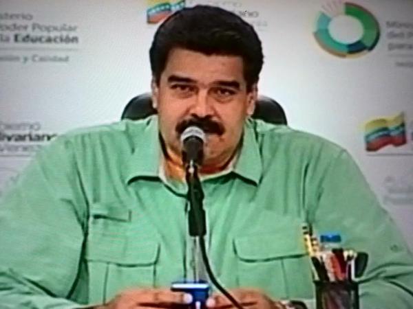 El presidente de la República, Nicolás Maduro en acto en el Poliedro de Caracas