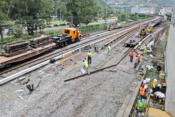 Trabajos de modernización de la línea 2 del Metro de Caracas
