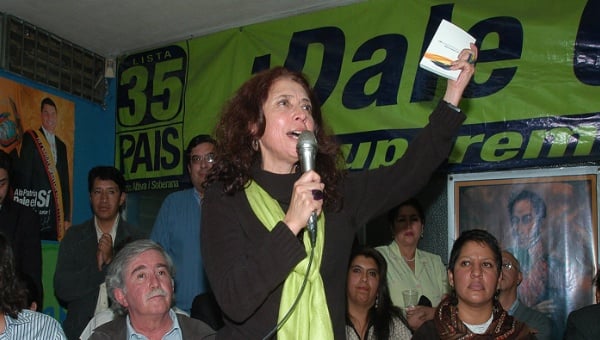 La asambleísta ecuatoriana María Augusta Calle
