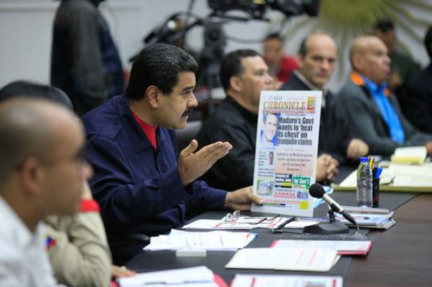 Maduro repudió que Capriles declarara a favor del gobierno de Guayana a medio internacional.