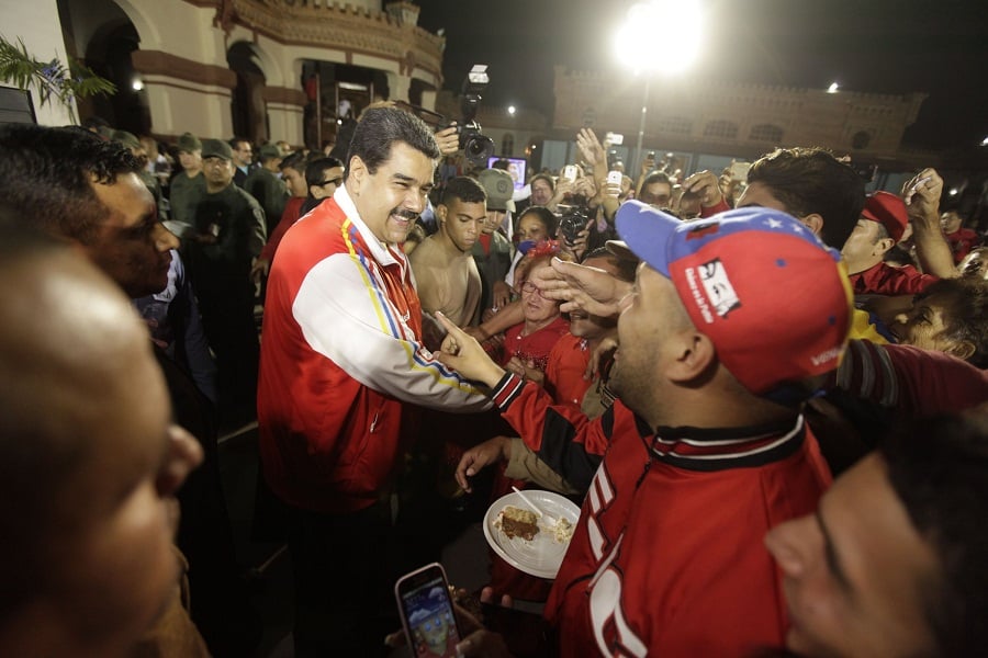 Maduro en el Cuartel de la  Montaña