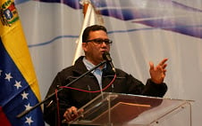 El ministro del Poder Popular para Relaciones Interiores, Justicia y Paz, M/G Gustavo González López, durante la reunión con directores de los cuerpos policiales del Estado