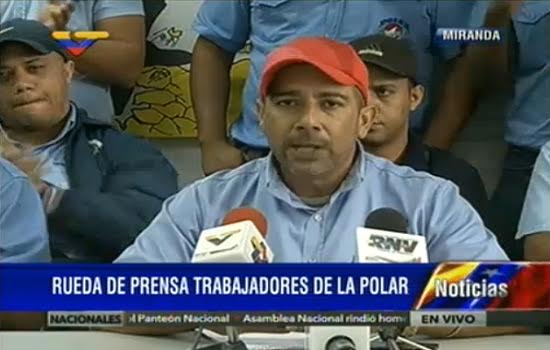 JUAN RODRÍGUEZ, PRESIDENTE DEL SINDICATO ÚNICO REGIONAL DE TRABAJADORES DE TERRITORIO CENTRO POLAR .