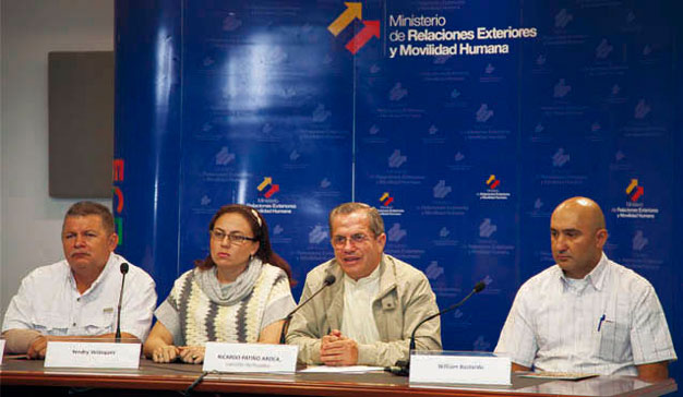 Los miembros del comité contaron su testimonio al pueblo ecuatoriano.