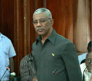 El presidente de Guyana David Granger.