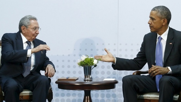 Los presidentes Raúl Castro y Barack Obama