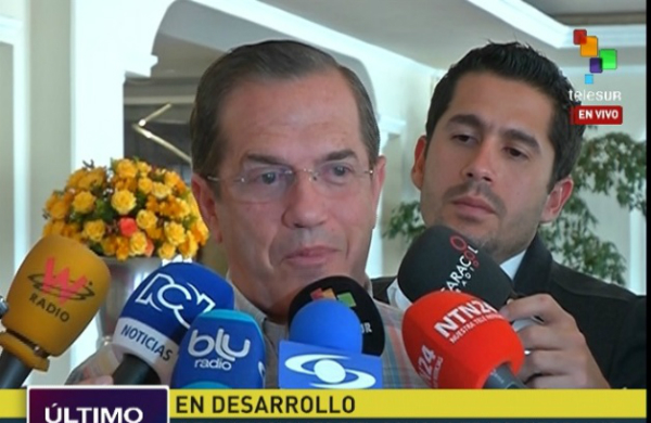 El canciller ecuatoriano agregó que el objetivo es salir (este sábado) con la fecha para la reunión de los presidentes Nicolás Maduro y Juan Manuel Santos, “sino es posible y necesitemos otra reunión, la realizaremos”.