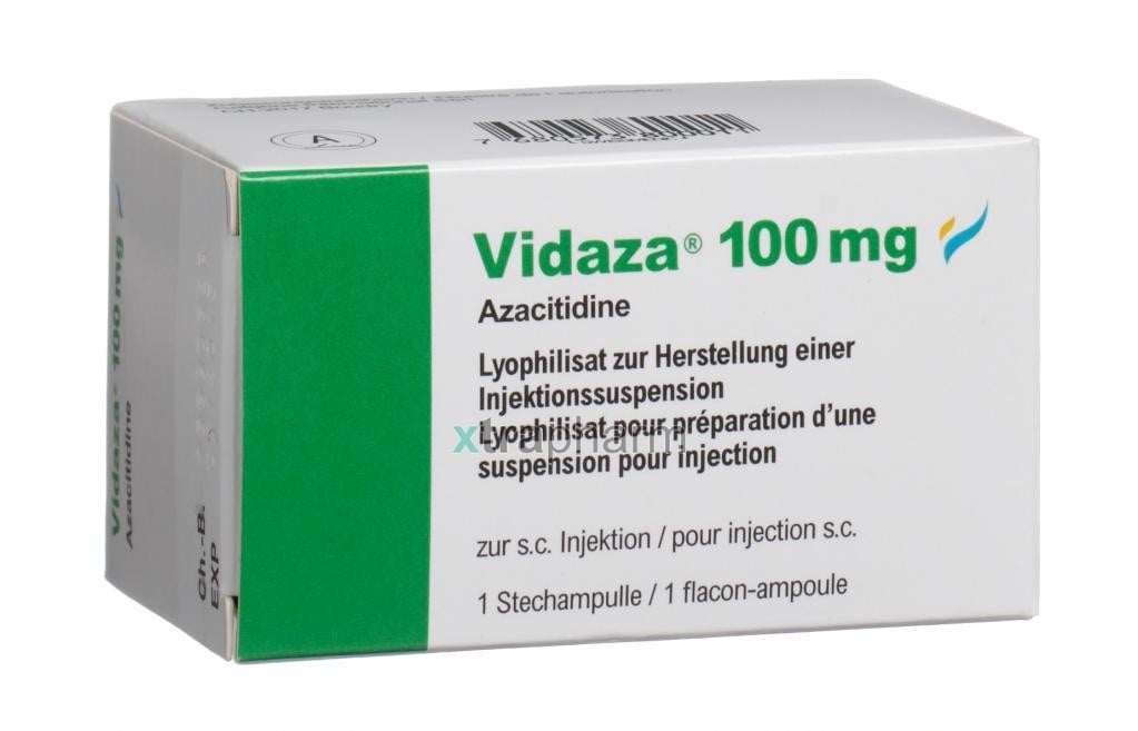 Vidaza (Azacitidina) ampollas 100 mgs, uno de los medicamentos requeridos con carácter de urgencia