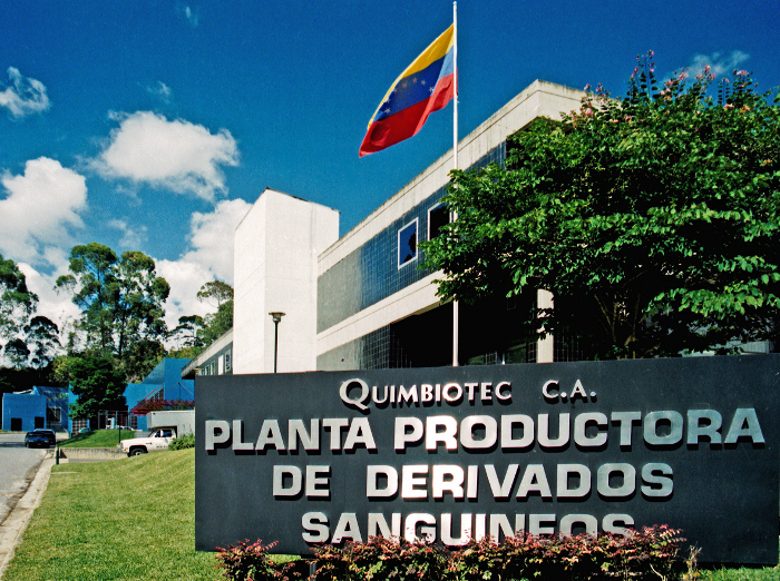 Quimbiotec C.A. Planta productora de derivados sanguineos