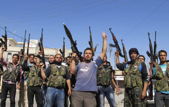 Miembros del Ejército Libre de Siria
