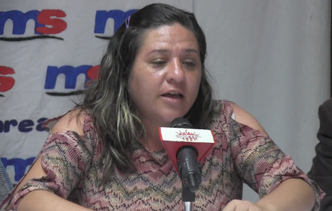 Zuleika Matamoros candidata por elcircuito 2 de Caracas denunció en la raueda de prensa de Marea Socialista en Caracas que la Asamblea Nacional se  ha constituido en un espacio silente