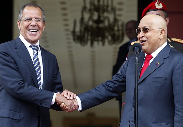 Uno de los últimos encuentros del canciller Lavrov con el presidente Chávez.