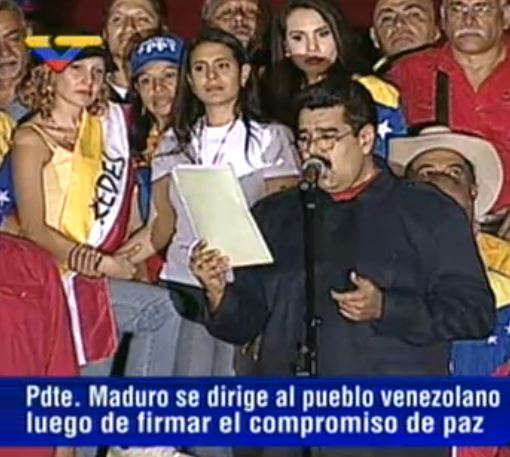 El Presidente Maduro desde la Plaza Caracas