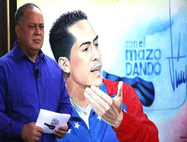 Diosdado Cabello en su programa "Con el mazo dando"
